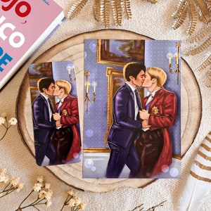 Henry & Alex Print/bookmark, Red, white and royal blue