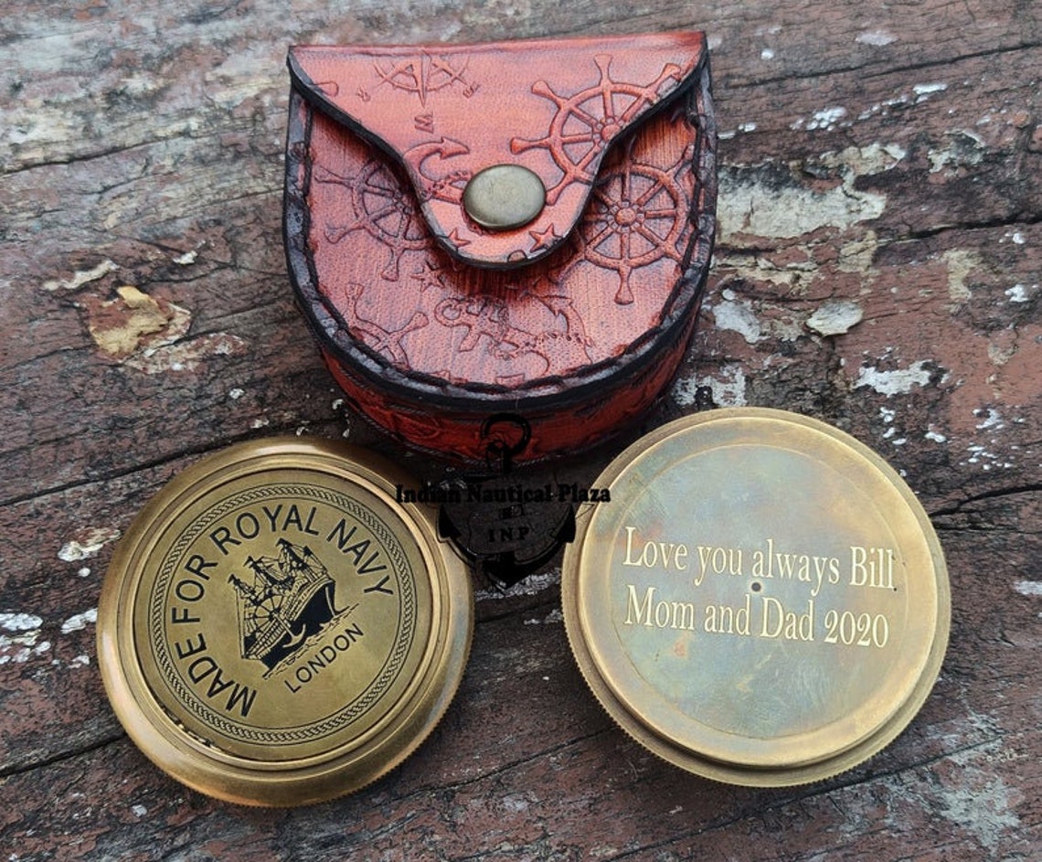 Personalized Poem Compass Gift for husband Wedding day gift | Etsy