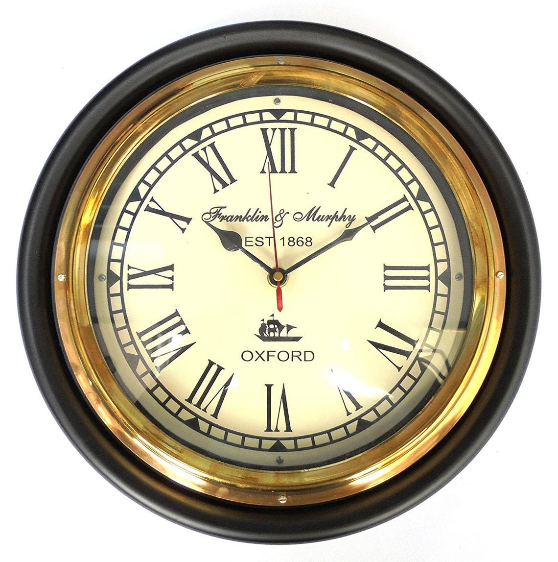 Wooden WALL CLOCK 30 cm VICTORIA Sir William & Smith London Etsy