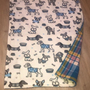 Fleece dog blanket 28” x 33”