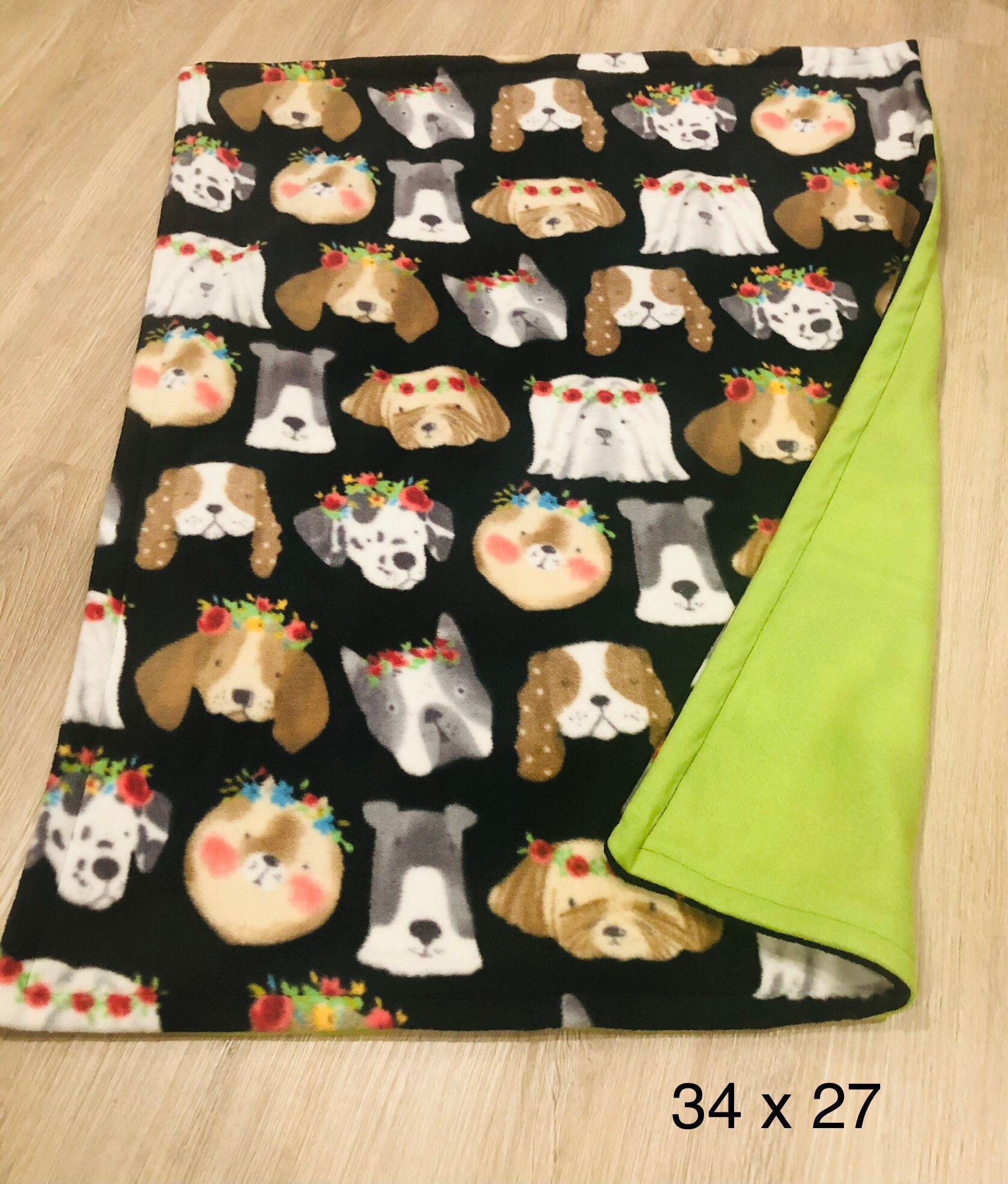 Fleece dog blanket Etsy
