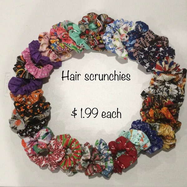 Hair scrunchies