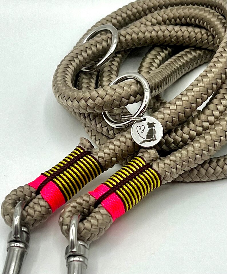 Rope made of PPM rope with stainless steel carabiners image 2