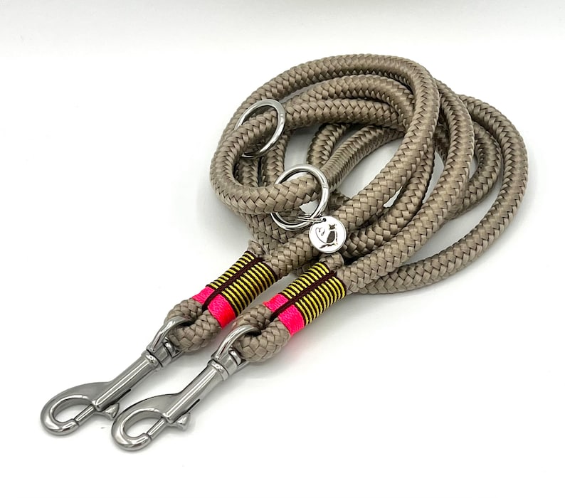 Rope made of PPM rope with stainless steel carabiners image 1