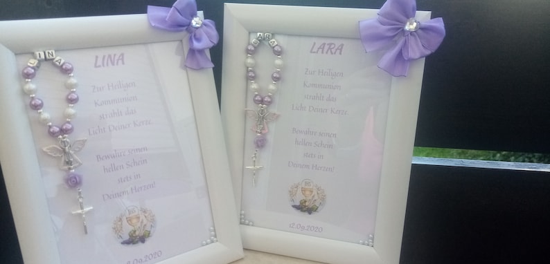 Picture frame gift for communion