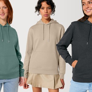 Frauen Hoodie Personalisiert, Koordinaten Wunsch-Ort, Längen und Breitengrad, persönliches Geschenk, Wunsch-Stadt Bild 8