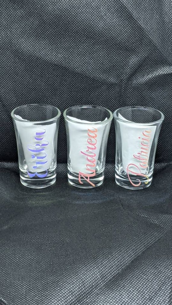 Personalized Shot Glasses Name Shot glasses Shot glasses Etsy