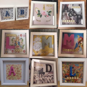 hand made personalised deep frame boxes