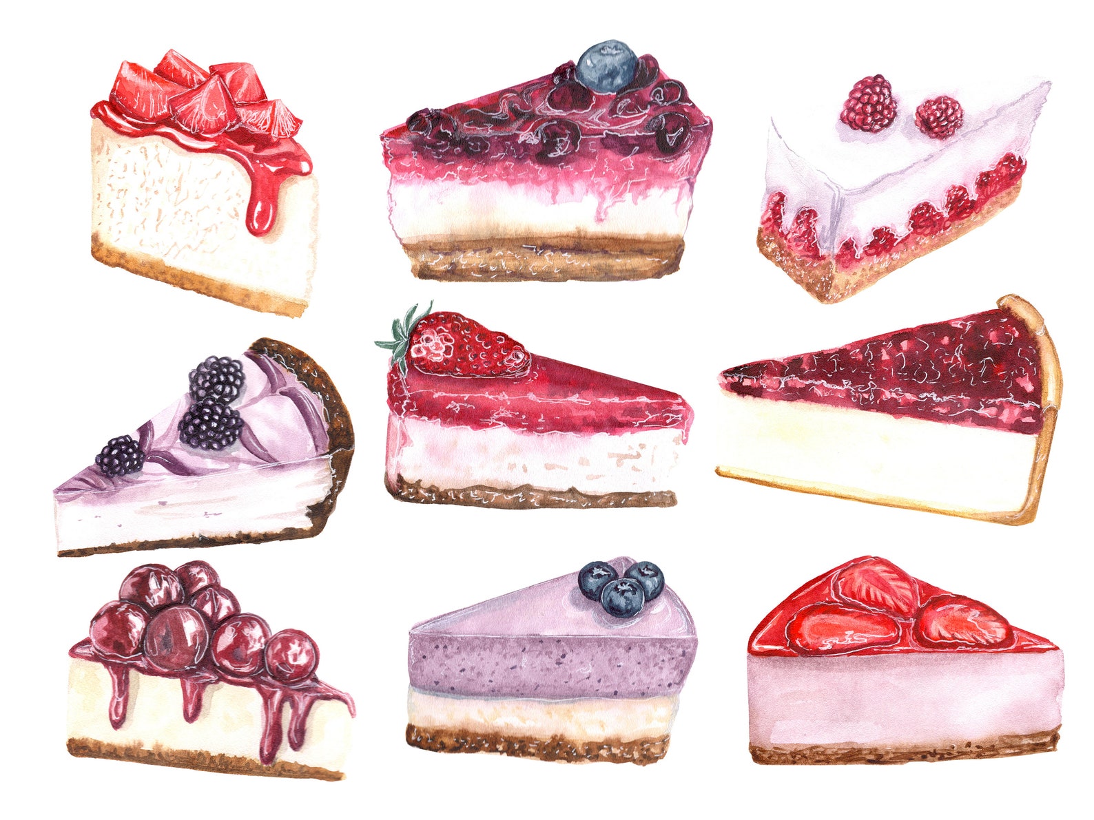Чизкейк рисунок маркерами