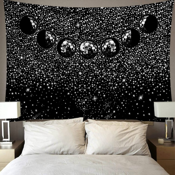 moon and stars tapestry