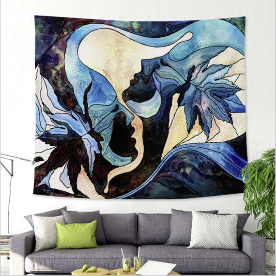 abstract wall tapestry