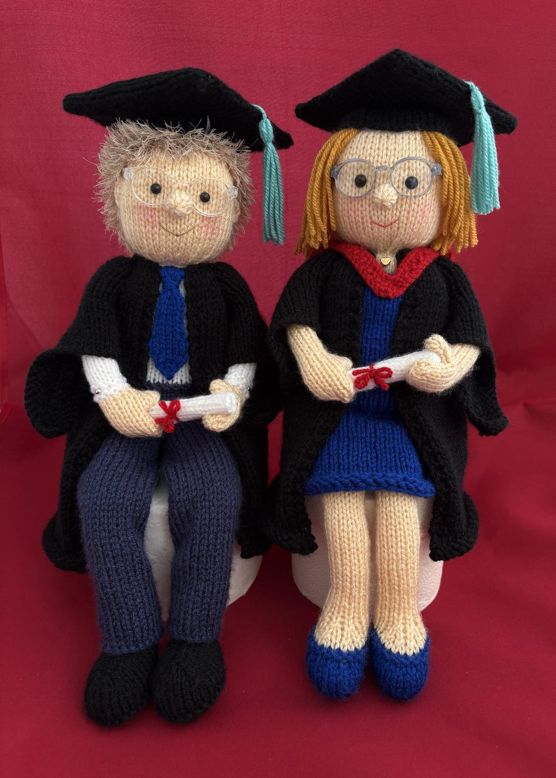 Graduation Knitting Pattern Knitting Pattern. PDF Digital Download. Graduation Day Shelf Sitters ...