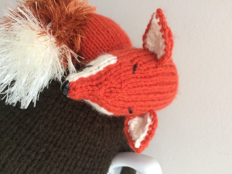 Sleeping fox tea cosy knitting pattern. PDF digital download. | Etsy