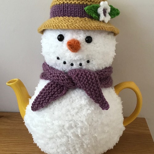 Tea Cosy Knitting Pattern. PDF Digital Download.mr Snowman Tea Etsy UK