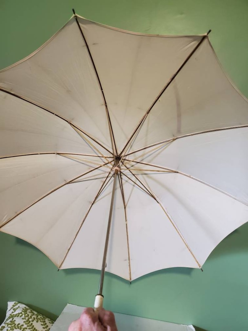 Mid Century Umbrella Lot of 2 Metal Ferrule Tip Handle Made in | Etsy