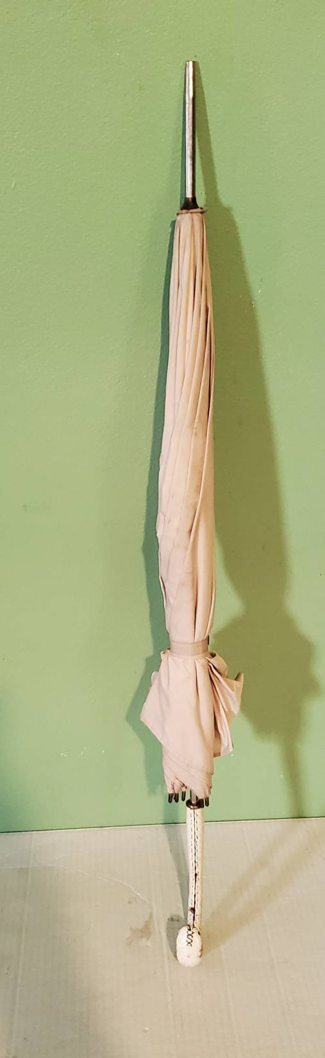 Mid Century Umbrella Lot of 2 Metal Ferrule Tip Handle Made in Etsy