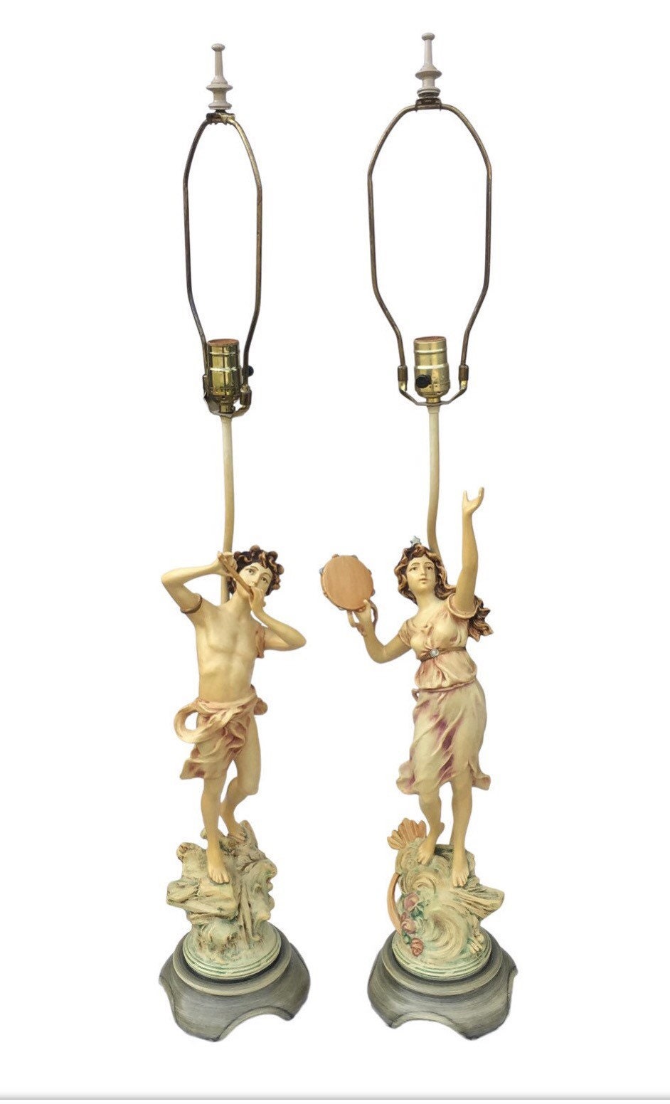 Mid Century Collection Francaise Baroque Inspired Lamp Set