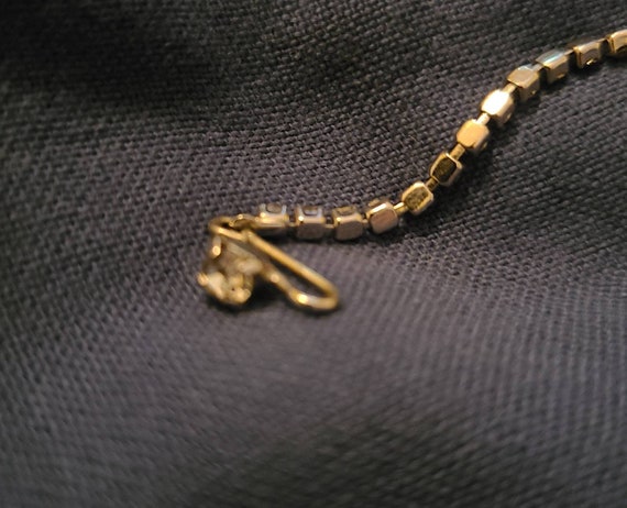 Vintage swarovski crystal heart choker necklace - image 3