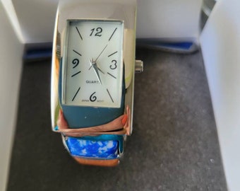2004 Avon Semi precious stone cuff watch NIB