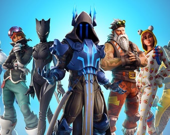 fortnite online xbox ps4 gaming a1 size poster wall art picture print - size of fortnite ps4