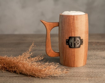 Personalized wooden beer mug,Engraved beer mug,Beer mug personalized,Beer mug,Wood mug,Beer stein,Mug personalized,Wedding gift,Husband gift