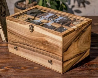 Custom Engraved Watch Box, Gift for Dad, Birthday Gift for Men, Personalized Watch Storage Case, Anniversary Gift, Watch Case,Wood Watch Box