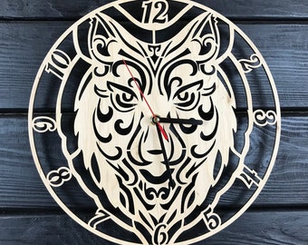 Wood wall clock,Hanging wall clock,Large wall clock,Unique wall clock,Farmhouse clock,Rustic wood clock,Extra large wall clock,Modern clock