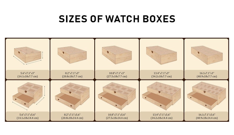 Mens watch box with drawer,Watch box with drawer,Watch storage box,Walnut jewelry box,Mens watch box,Watch holder for men,8 watch box image 4