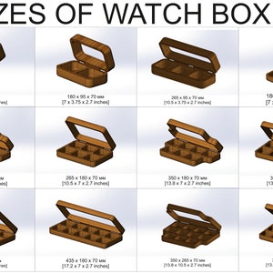 Wood watch box, Walnut watch storage box, Modern watch boxes, Engraved watch box, Handmade watch case, Luxury watch holder, Watch case image 7