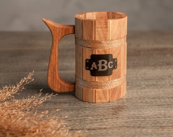 Personalized mug,Beer mug,Wood mug,Beer tankard,Dungeons and dragons gift,Wooden mug,Wooden mugs,Beer mug personalized,Wood beer mug