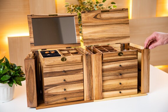Large jewelry chest of drawers deals