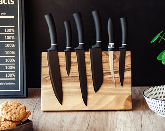 Knife holder,Knife block,Kitchen knife holder,Knife stand,Wood knife holder,Magnetic knife holder,Knife organizer,Knife blocks & storage