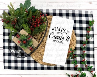 Kitchen Towel Mockup Etsy