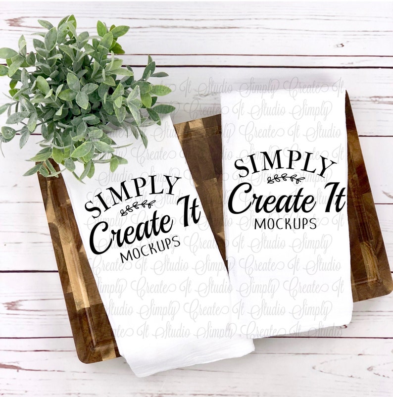 Tea Towel Mockup Kitchen Towel Mockup Tea Towel Flour Sack