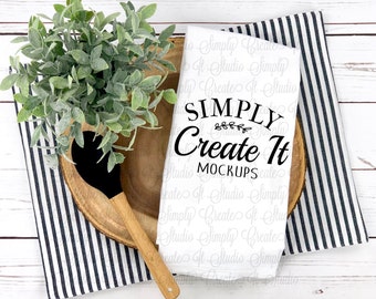 Tea Towel Mockup, Kitchen Towel Mockup, Tea Towel, Flour Sack, Flour Sack Mockup, Tea Towel Flat Lay, White Towel Mockup,