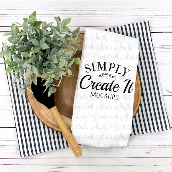 Tea Towel Mockup, Kitchen Towel Mockup, Tea Towel, Flour Sack, Flour Sack Mockup, Tea Towel Flat Lay, White Towel Mockup,