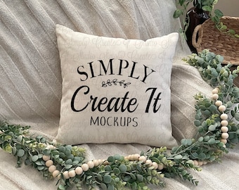 Pillow Mockup, Square Pillow Mockup, Pillow Mockup, Throw Pillow Mockup, Blank Pillow Mockup, Mockup, Flat Lay Mockup