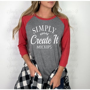 District DM136L Röd Frost Modellmodell, DM136L Röd Modell, Raglanmodell, Röd Raglan, District Raglan Röd Frost, Modellmodell, DM136L Röd