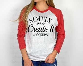 Maqueta del modelo Next Level 6051 Vintage Red Heather White, 6051 Red, maqueta Next Level 6051 Red, maqueta del modelo 6051 Vintage Red, 6051 Vintage Red