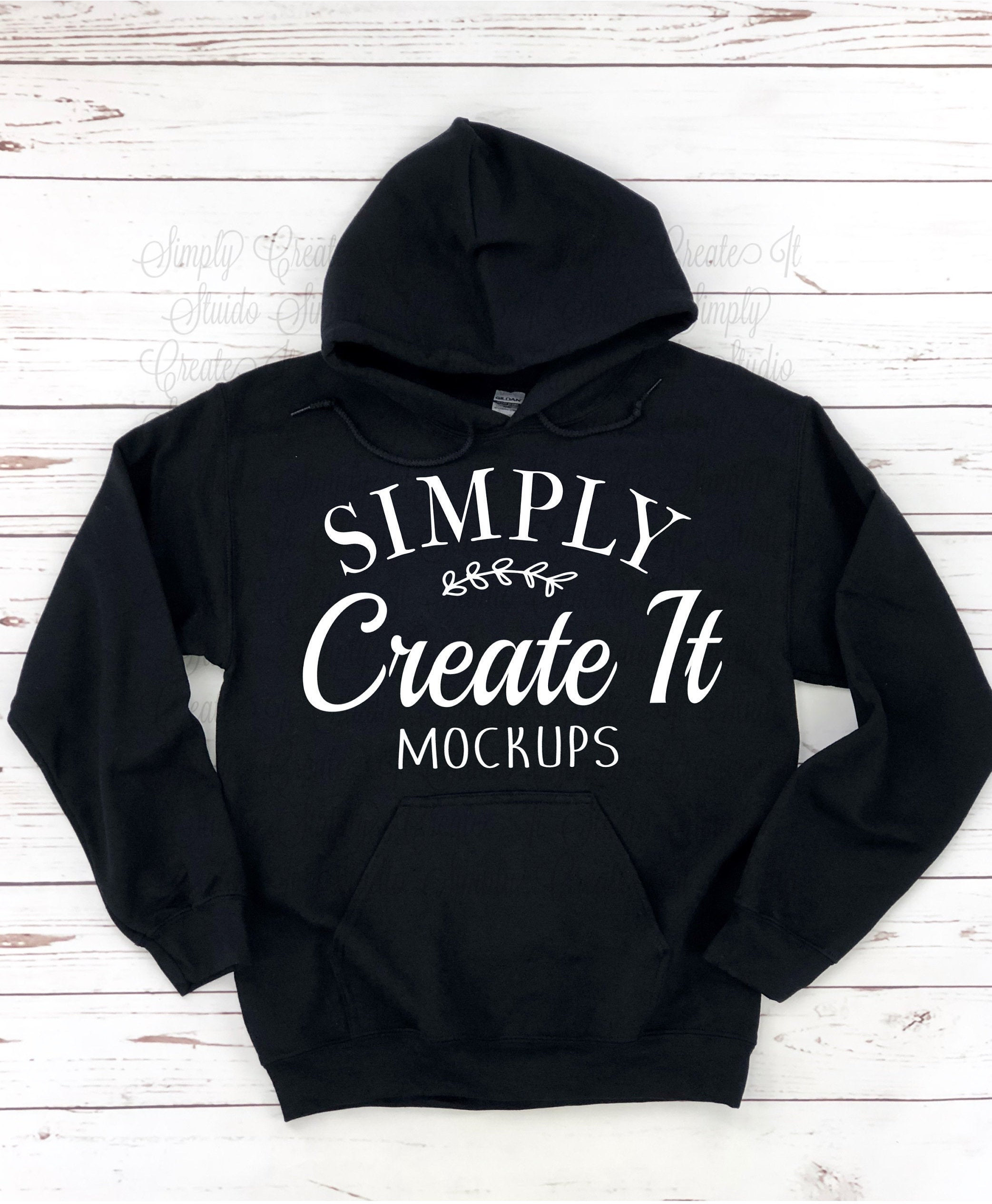 Mgz top hoodie black
