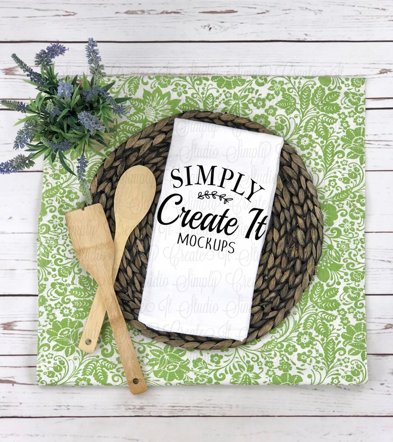 Download Tea Towel Mockup Kitchen Towel Mockup Tea Towel Flour Sack ...