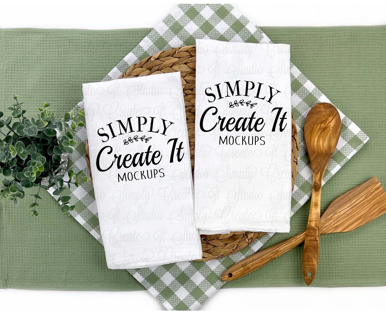 Download Tea Towel Mockup Kitchen Towel Mockup Tea Towel Flour Sack | Etsy