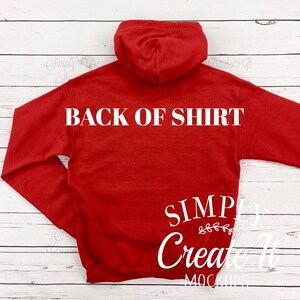 Gildan 18500 Red Hoodie Mockup, Gildan 18500, Red Hoodie Mockup, Flat Lay Mockup, Gildan Red 18500, 18500 Red