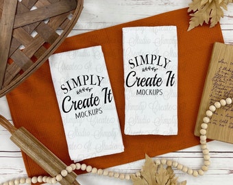Tea Towel Mockup, Kitchen Towel Mockup, Tea Towel, Flour Sack, Flour Sack Mockup, Tea Towel Flat Lay, White Towel Mockup,