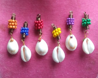 Loc Jewels - Cowrie Colors