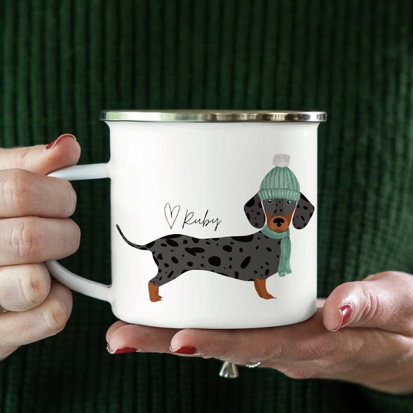 Customizable Dachshund Mug, Personalized Dog Mug, Weiner Dog Gifts