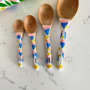 Pinky baking spoons measuring spoons baking lover cake maker cake tools baking tools spoon collector wooden spoon chef gift image 2