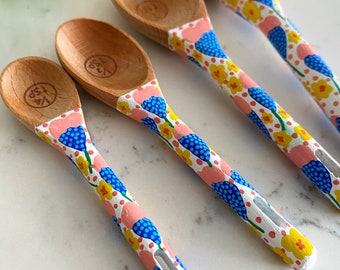 Pinky baking spoons - measuring spoons - baking lover - cake maker - cake tools - baking tools - spoon collector - wooden spoon - chef gift