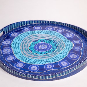 Coffee table tray, coffee table decor, lake house decor, decorative tray, kitchen tray, housewarming gift, new home gift, serving tray, lake