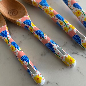 Pinky baking spoons measuring spoons baking lover cake maker cake tools baking tools spoon collector wooden spoon chef gift image 3